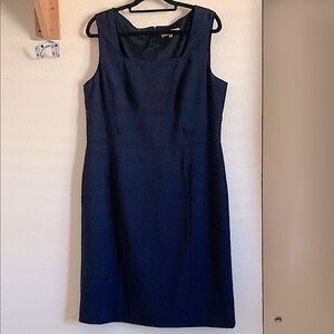 Alex Marie Elegant Navy Blue Sleeveless Dress
